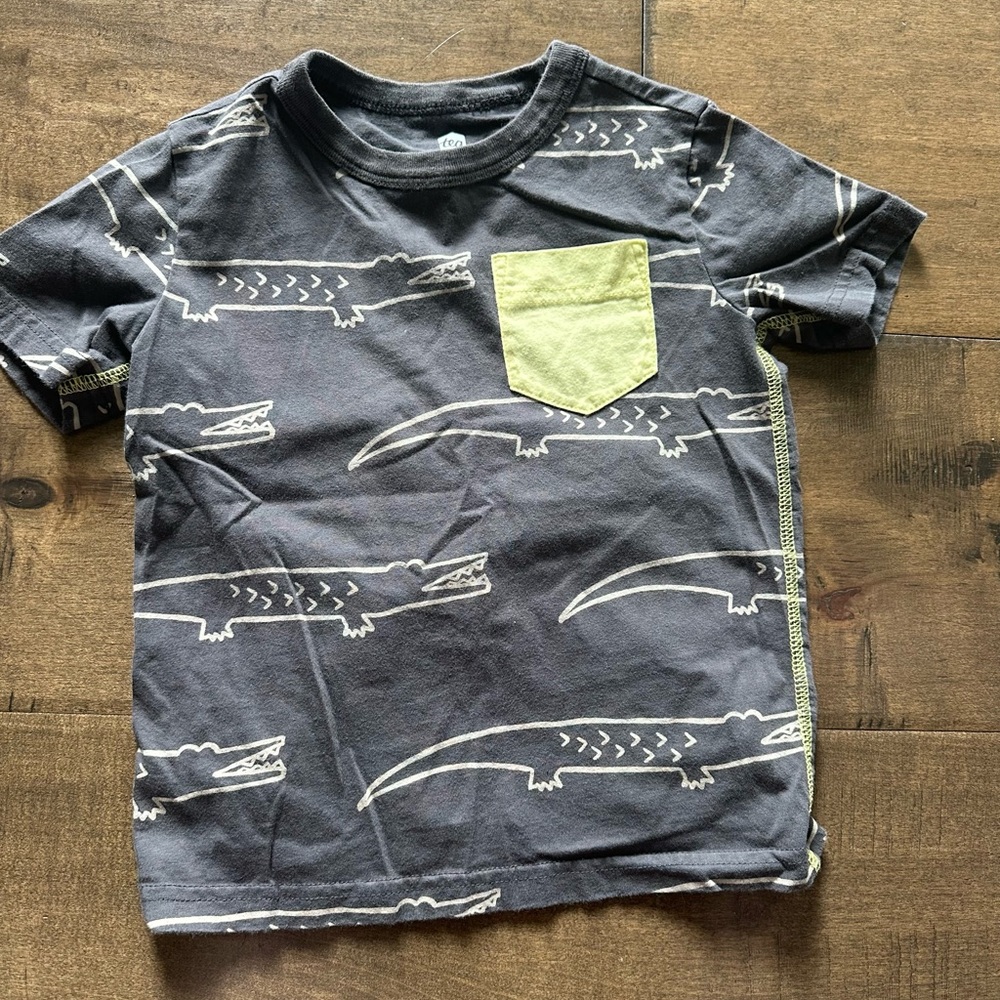 Tea Collection Gator Printed Boys Size 4 Toddler T Shirt